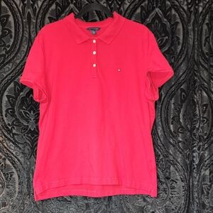 Tommy Hilfiger Vibrant Red Polo Shirt